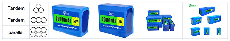 Lws 22V 24V 48V 72V 20ah LiFePO4 Batterie 12V Lithium Ion Battery Pack