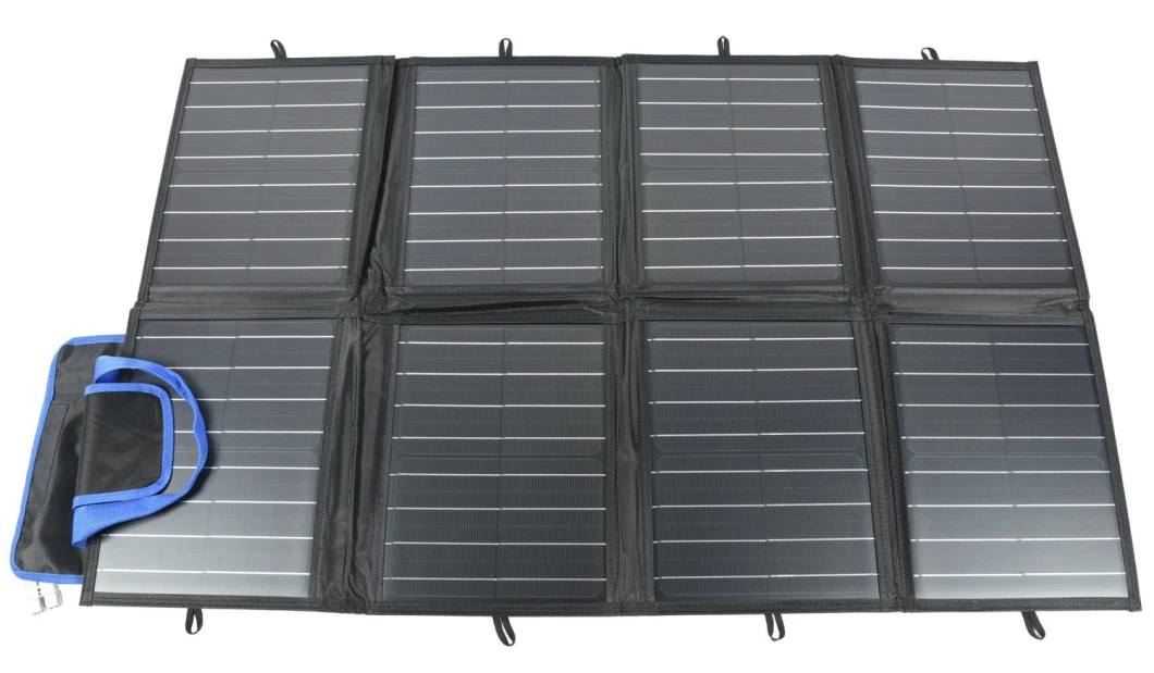 120W High Effiency Mono Cells Foldable Solar Blanket Solar System Portable Solar Panel for Camping Hiking Picnic